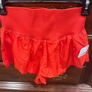 FP Movement by Free People Red Athletic Shorts